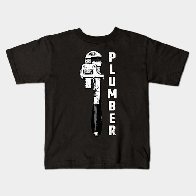 plumber Kids T-Shirt by Circle Project